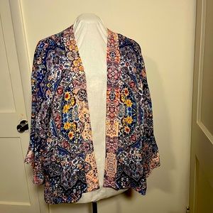 Anthropologie Kachel Floral Colorful Multicolor Kimono Cardigan Mandala O/S